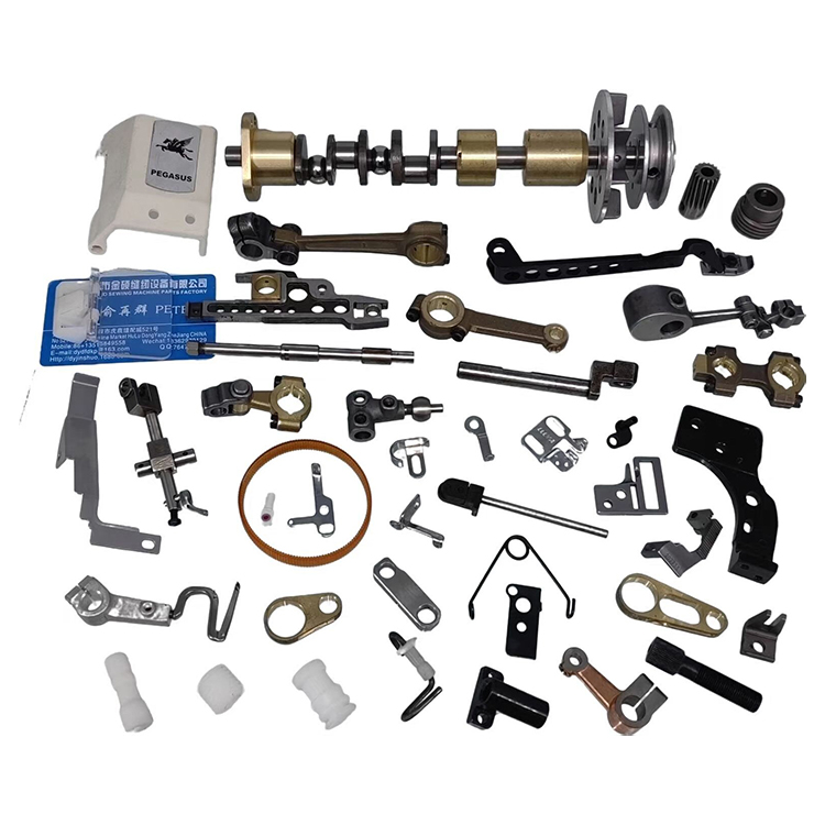 DCR-942/R53 pegasus dcr-942 Glove overlock sewing machine 202730 main shaft R53 Crank shaft,Synchronous belt 202431 Timing-Belt,202733 272734 feed dog,Connecting rod 202619 link, 201096 feed bar&feed bar block 205417 201107 